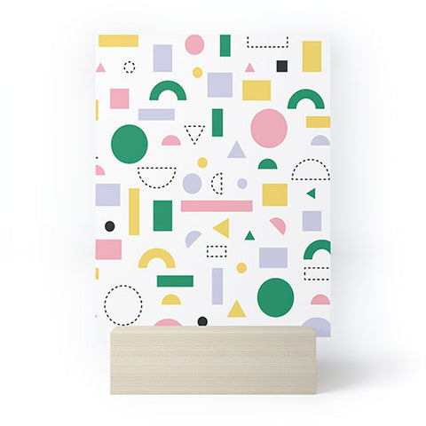 Fimbis Spring Geometric Shapes Mini Art Print