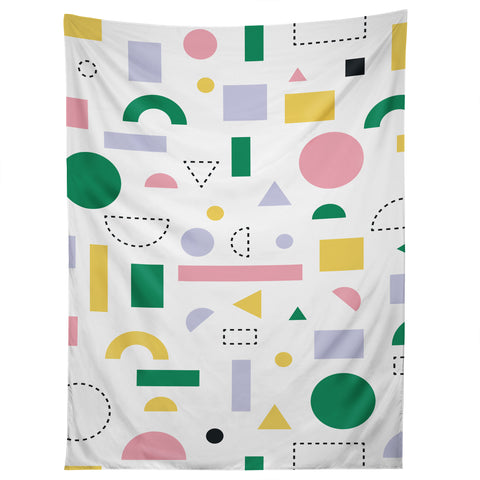Fimbis Spring Geometric Shapes Tapestry