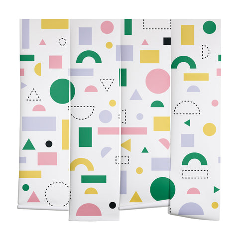 Fimbis Spring Geometric Shapes Wall Mural