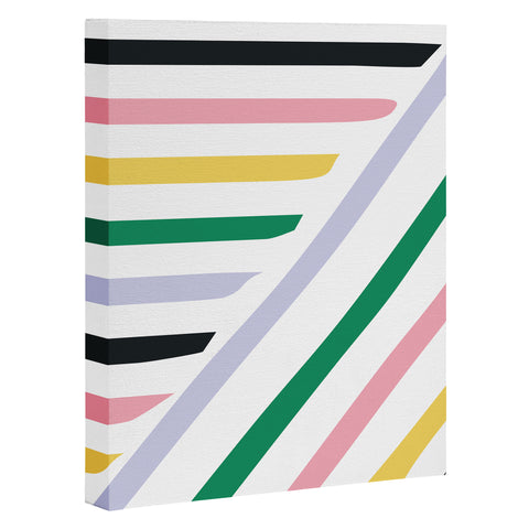Fimbis Spring in Stripes Art Canvas