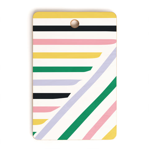 Fimbis Spring in Stripes Cutting Board Rectangle