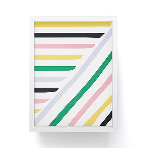 Fimbis Spring in Stripes Framed Mini Art Print