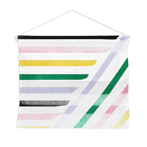 Fimbis Spring in Stripes Wall Hanging Landscape