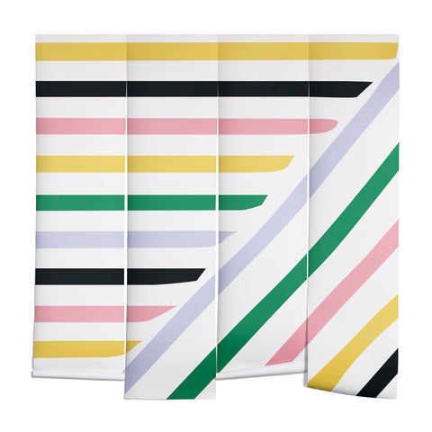 Fimbis Spring in Stripes Wall Mural