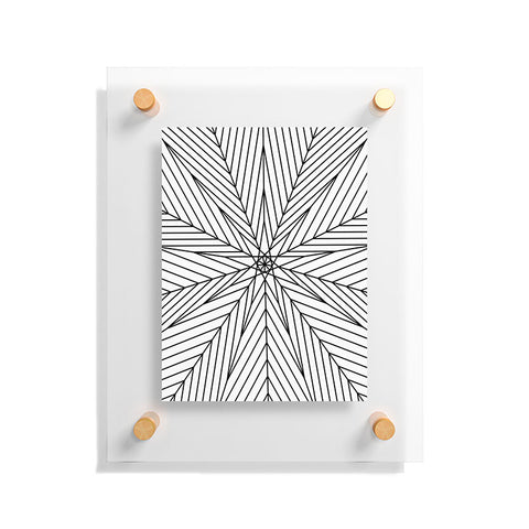 Fimbis Star Power Black and White 2 Floating Acrylic Print