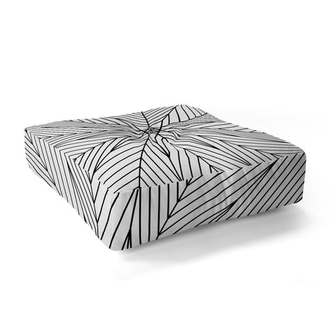 Fimbis Star Power Black and White 2 Floor Pillow Square