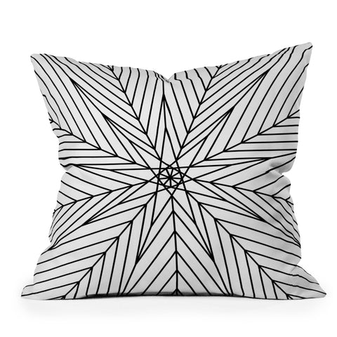 Fimbis Star Power Black and White 2 Throw Pillow