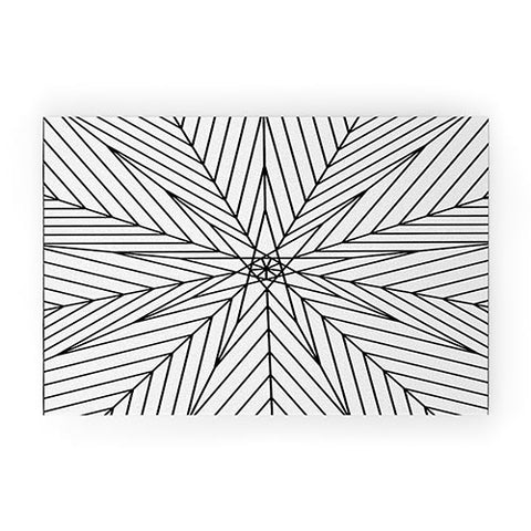 Fimbis Star Power Black and White 2 Welcome Mat