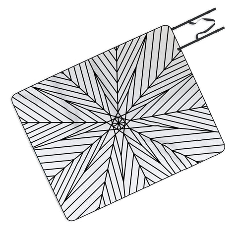Fimbis Star Power Black and White 2 Picnic Blanket