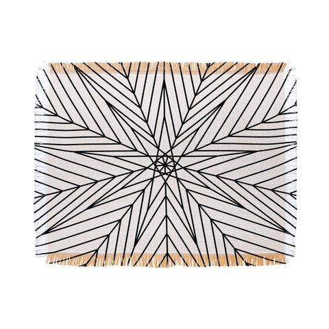 Fimbis Star Power Black and White 2 Throw Blanket