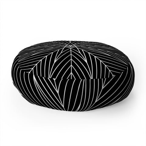 Fimbis Star Power Black and White Floor Pillow Round