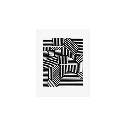 Fimbis Strypes BW Art Print