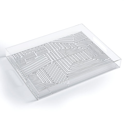 Fimbis Strypes BW Outline Acrylic Tray