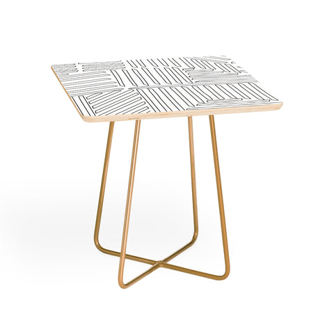 Fimbis Strypes BW Outline Side Table