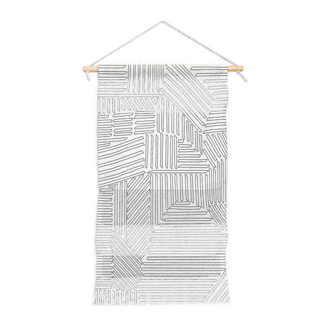 Fimbis Strypes BW Outline Wall Hanging Portrait