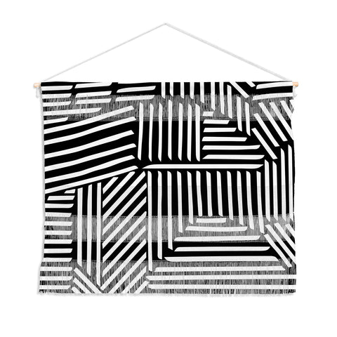 Fimbis Strypes BW Wall Hanging Landscape