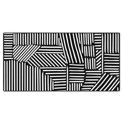 Fimbis Strypes BW Desk Mat