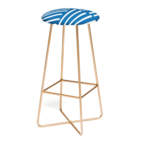 Fimbis Strypes Classic Blue Bar Stool