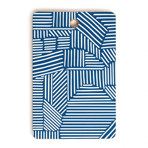 Fimbis Strypes Classic Blue Cutting Board Rectangle