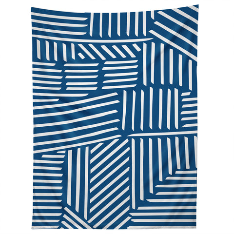 Fimbis Strypes Classic Blue Tapestry