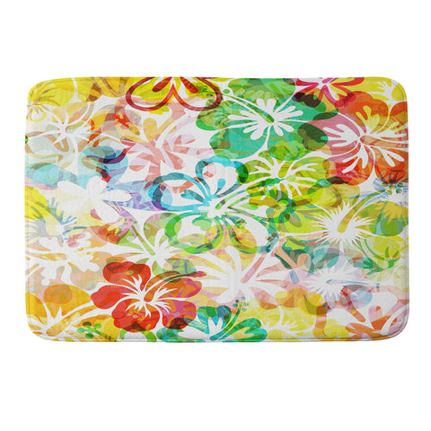 Fimbis Summer Flower Memory Foam Bath Mat