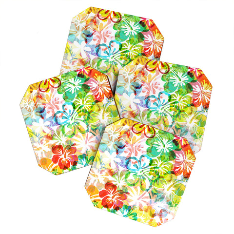 Fimbis Summer Flower Coaster Set