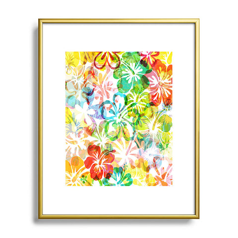 Fimbis Summer Flower Metal Framed Art Print