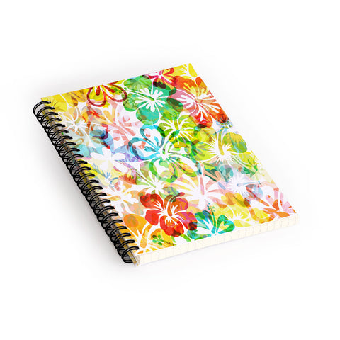 Fimbis Summer Flower Spiral Notebook