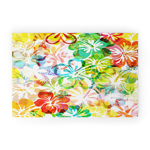 Fimbis Summer Flower Welcome Mat