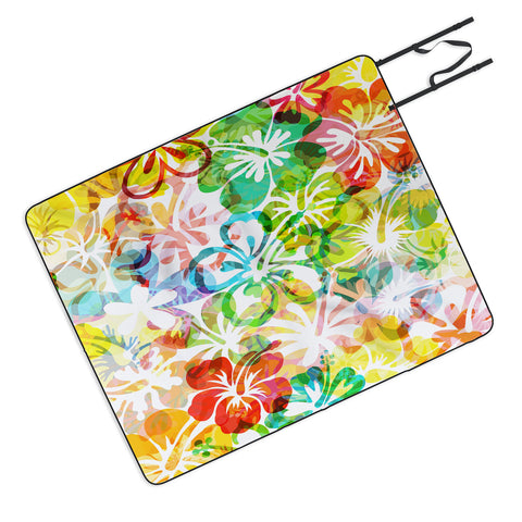 Fimbis Summer Flower Picnic Blanket