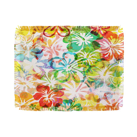 Fimbis Summer Flower Throw Blanket