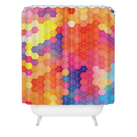 Fimbis Summer Garden Shower Curtain