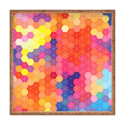 Fimbis Summer Garden Square Tray