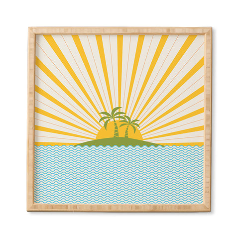 Fimbis Summer Sun Framed Wall Art