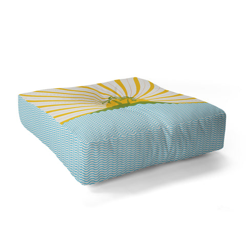 Fimbis Summer Sun Floor Pillow Square