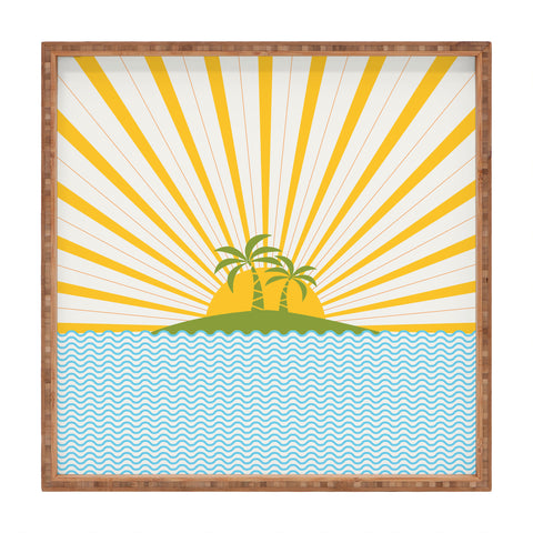 Fimbis Summer Sun Square Tray