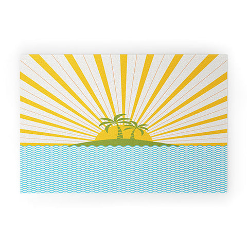 Fimbis Summer Sun Welcome Mat