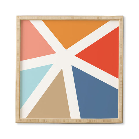 Fimbis Summers End Geometry Framed Wall Art