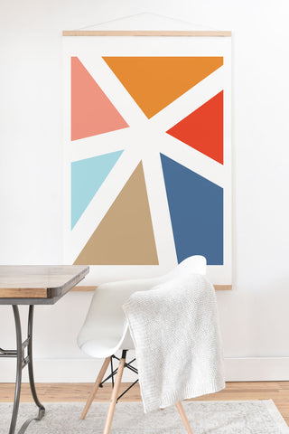 Fimbis Summers End Geometry Art Print And Hanger