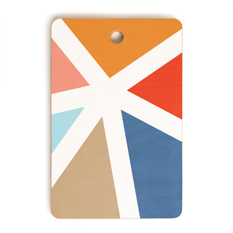 Fimbis Summers End Geometry Cutting Board Rectangle