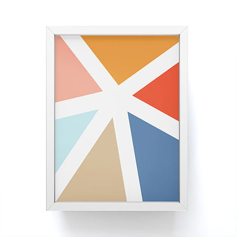 Fimbis Summers End Geometry Framed Mini Art Print
