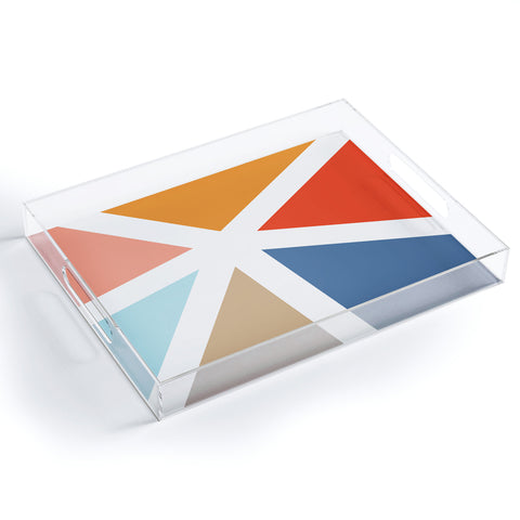Fimbis Summers End Geometry Acrylic Tray
