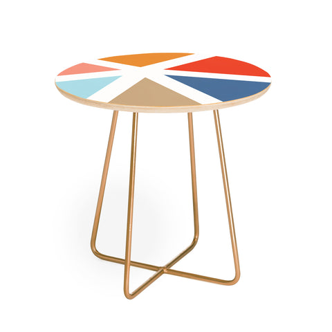 Fimbis Summers End Geometry Round Side Table