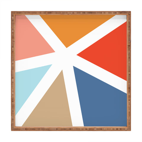 Fimbis Summers End Geometry Square Tray