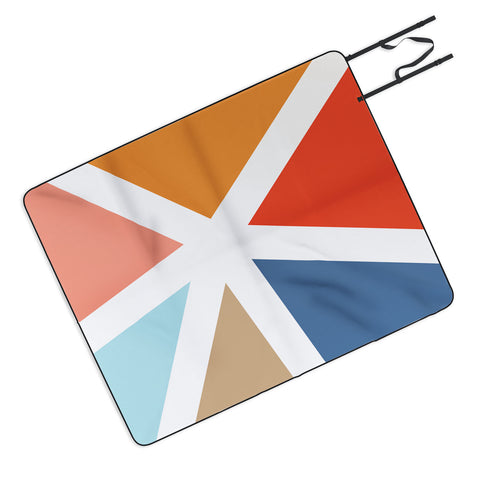 Fimbis Summers End Geometry Picnic Blanket