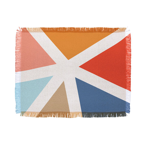 Fimbis Summers End Geometry Throw Blanket