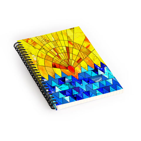 Fimbis Sun And Sea Spiral Notebook