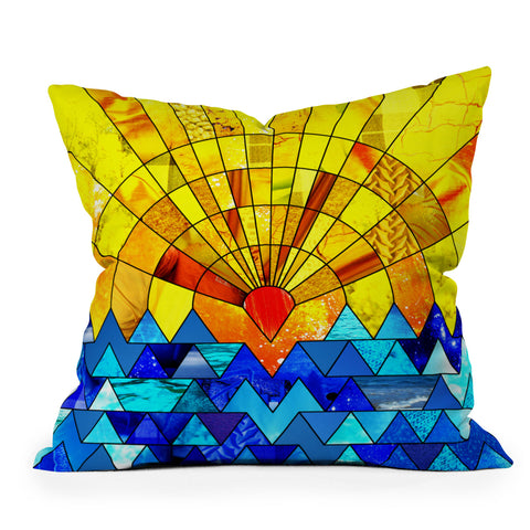 Fimbis Sun And Sea Throw Pillow