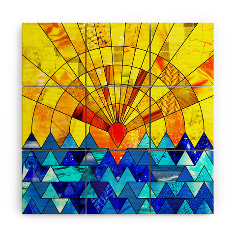 Fimbis Sun And Sea Wood Wall Mural