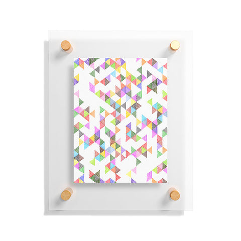 Fimbis Technicolour Raindrops Floating Acrylic Print